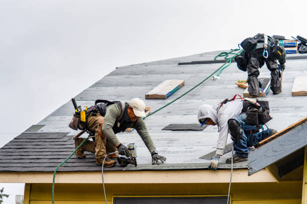 Professional Roof Replacement technician working in Garibaldi, OR